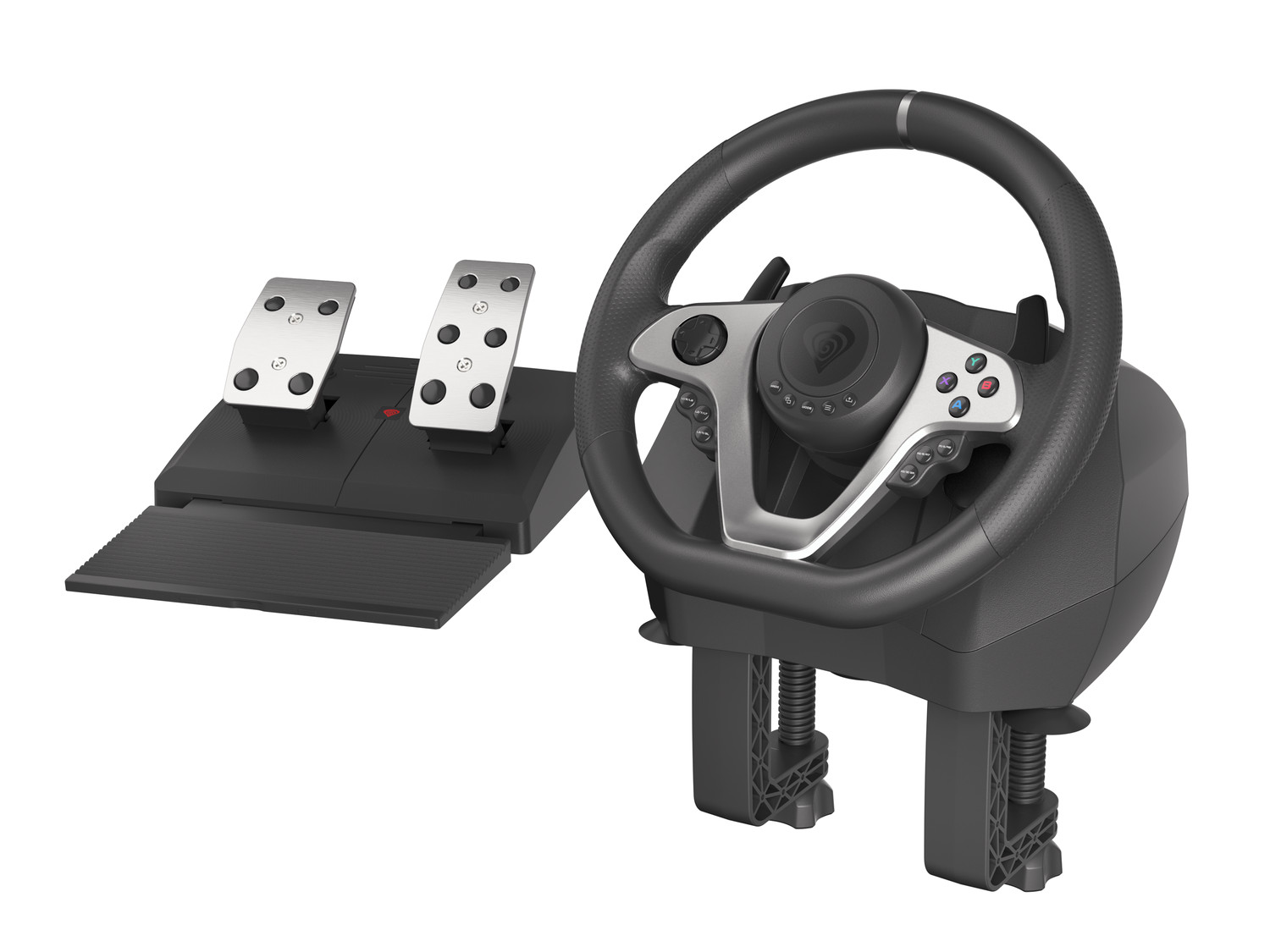 Herní volant Genesis Seaborg 400, multiplatformní pro PC, PS4, PS3, Xbox One,  Xbox 360, Nintendo Switch