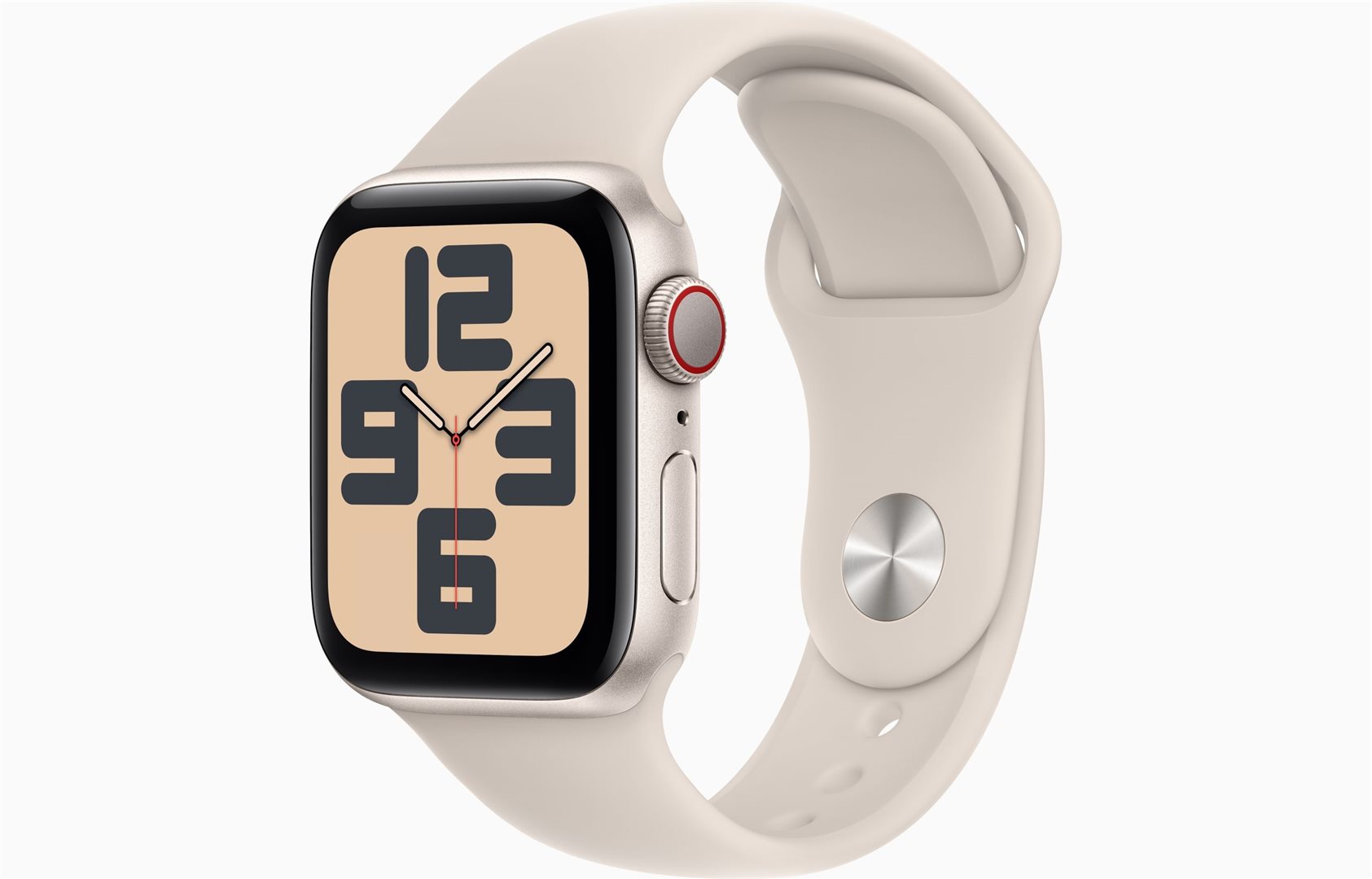 Apple Watch SE Cell (2023) 40mm Starlight (POUŽITÝ) / A+ - s neoriginálním řemínkem