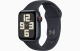  Apple Watch SE Cell (2023) 44mm Midnight (POUŽITÝ) /A+ - s neoriginálním sportovním modrým řemínkem 