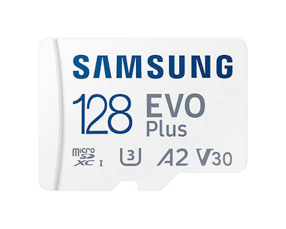 Samsung EVO Plus/micro SDXC/128GB/130MBps/UHS-I U3 / Class 10/+ Adapt&#233;r