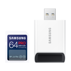 Samsung SDXC 64GB PRO ULTIMATE + USB adapt&#233;r